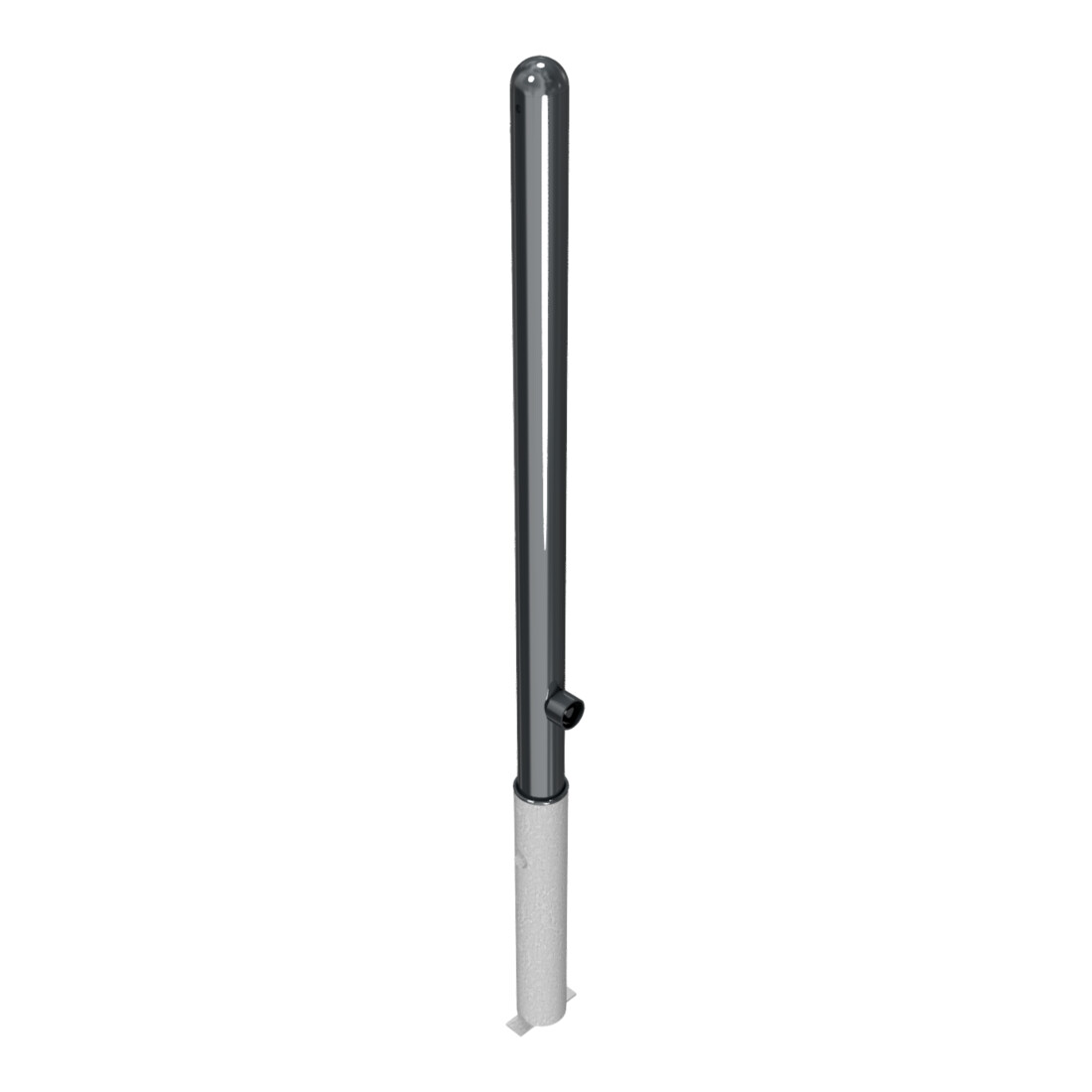 Schake Absperrstilpfosten Typ 468FB, herausnehmbar + Dreikantverschluß, Ø 60mm + Halbkugel, beschichtet,