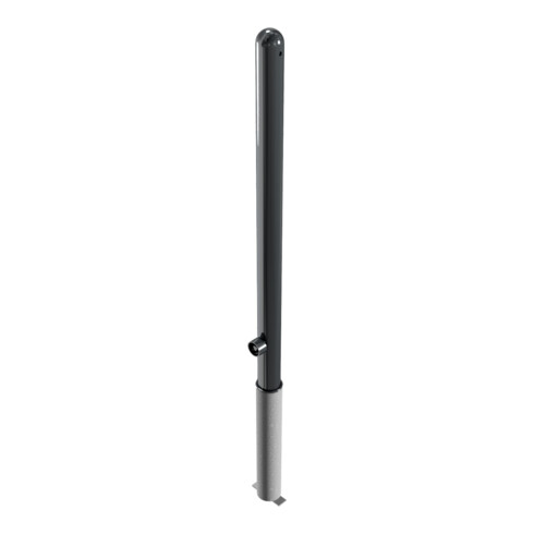 Schake Absperrstilpfosten Typ 468FB, herausnehmbar + Dreikantverschluß, Ø 60mm + Halbkugel, beschichtet,