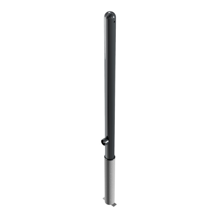 Schake Absperrstilpfosten Typ 468FB, herausnehmbar + Dreikantverschluß, Ø 60mm + Halbkugel, beschichtet,