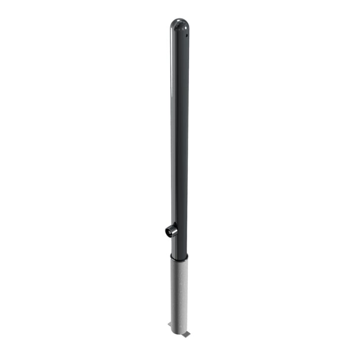 Schake Absperrstilpfosten Typ 468FB, herausnehmbar + Dreikantverschluß, Ø 60mm + Halbkugel, beschichtet,