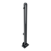 Schake Absperrstilpfosten Typ 468FUB, umlegbar + Dreikantverschluß, Ø 60mm + Halbkugel, beschichtet,-4
