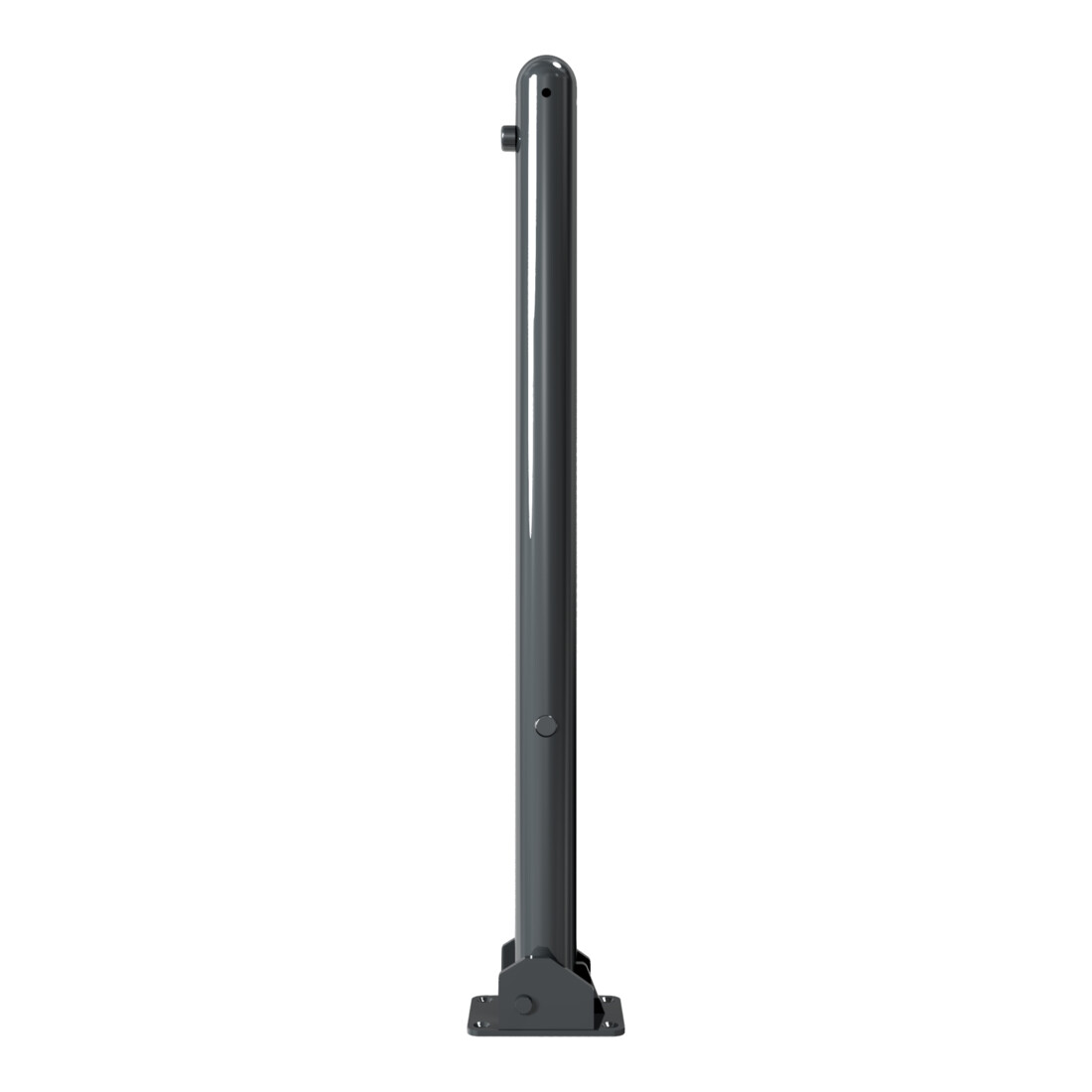 Schake Absperrstilpfosten Typ 468FUB, umlegbar + Dreikantverschluß, Ø 60mm + Halbkugel, beschichtet,