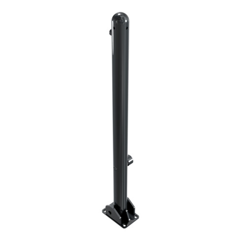 Schake Absperrstilpfosten Typ 468FUB, umlegbar + Dreikantverschluß, Ø 60mm + Halbkugel, beschichtet,