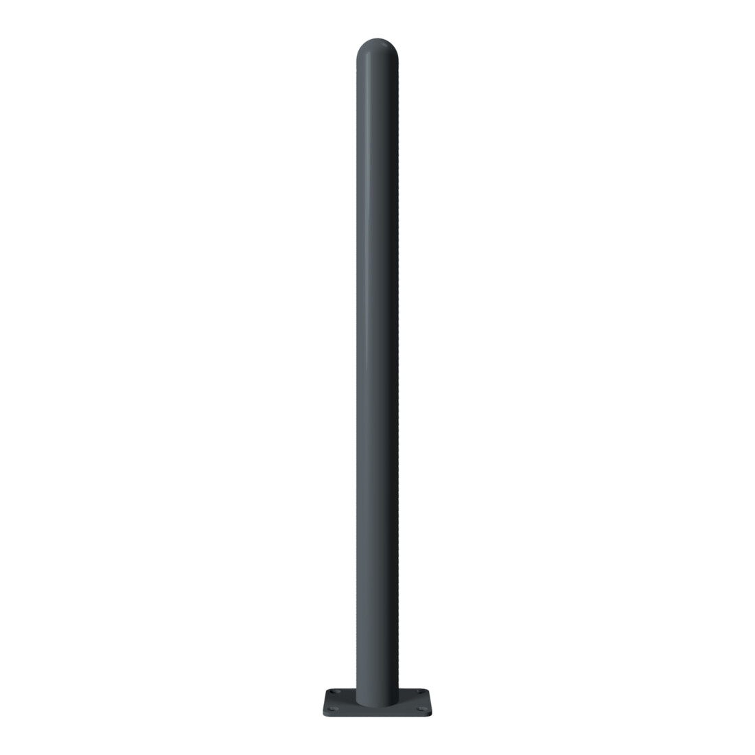 Schake Absperrstilpfosten Typ 468PB, ortsfest, Ø 60mm + Halbkugel, beschichtet,