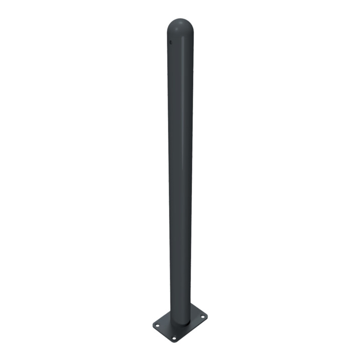 Schake Absperrstilpfosten Typ 468PB, ortsfest, Ø 60mm + Halbkugel, beschichtet,