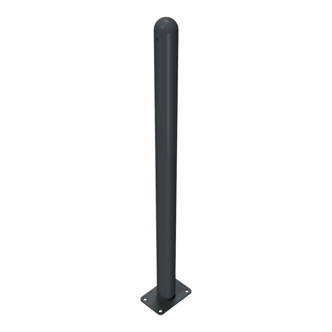 Schake Absperrstilpfosten Typ 468PB, ortsfest, Ø 60mm + Halbkugel, beschichtet,