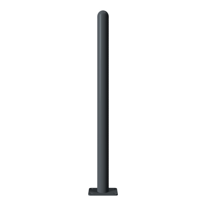 Schake Absperrstilpfosten Typ 468PB, ortsfest, Ø 60mm + Halbkugel, beschichtet,
