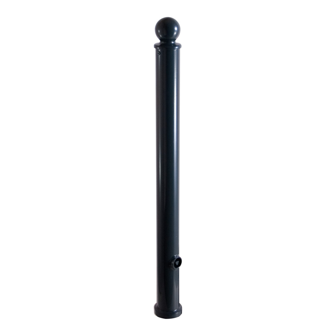 Schake Absperrstilpfosten Typ 474FB, herausnehmbar + Dreikantverschluß, Ø 76mm + Kugelkopf, beschichtet,