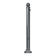 Schake Absperrstilpfosten Typ 474FUB, umlegbar + Dreikantverschluß, Ø 76mm + Kugelkopf, beschichtet,-5