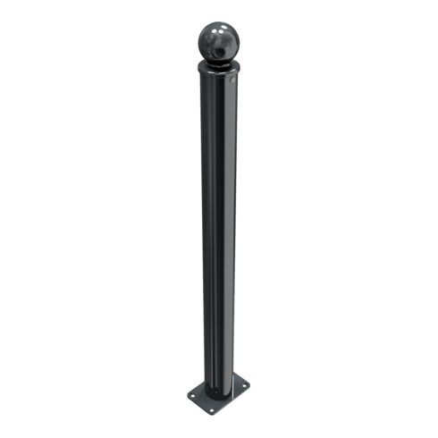 Schake Absperrstilpfosten Typ 474PB, ortsfest, Ø 76mm + Kugelkopf, beschichtet,