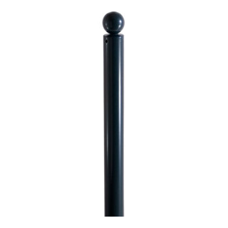 Schake Absperrstilpfosten Typ 475FB, herausnehmbar + Dreikantverschluß, Ø 76mm + Kugelkopf, beschichtet,