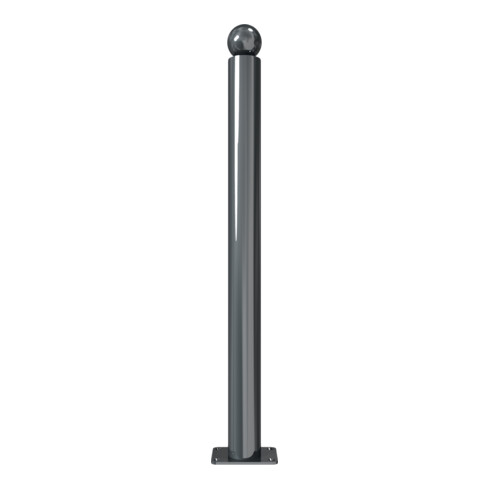 Schake Absperrstilpfosten Typ 475PB, ortsfest, Ø 76mm + Kugelkopf, beschichtet,