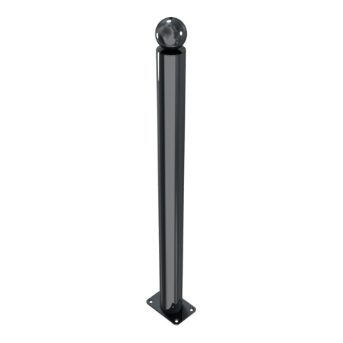 Schake Absperrstilpfosten Typ 475PB, ortsfest, Ø 76mm + Kugelkopf, beschichtet,
