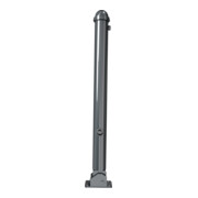 Schake Absperrstilpfosten Typ 477FUB, umlegbar + Dreikantverschluß, Ø 76mm + Zierkappe,-5
