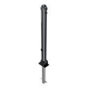 Schake Absperrstilpfosten Typ 477FUHB, umlegbar + Dreikantverschluß, zum Einbetonieren, Ø 76mm + Zierkappe,-2