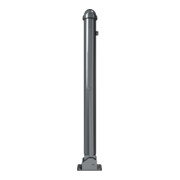 Schake Absperrstilpfosten Typ 477UZB, umlegbar + Profilzylinder,Ø 76mm + Zierkappe, beschichtet,-5