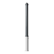 Schake Absperrstilpfosten Typ 477ZB, herausnehmbar + Profilzylinder, Ø 76mm + Zierkappe, beschichtet,-2