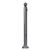 Schake Absperrstilpfosten Typ 478FUB, umlegbar + Dreikantverschluß, Ø 76mm + Kugelkopf, beschichtet,-5