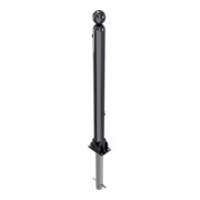 Schake Absperrstilpfosten Typ 478FUHB, umlegbar + Dreikantverschluß, zum Einbetonieren, Ø 76mm + Kugelkopf, beschichtet,-4