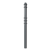 Schake Absperrstilpfosten Typ 479B, ortsfest, zum Einbetonieren, Ø 76mm + Zierringen, beschichtet,-2