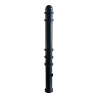 Schake Absperrstilpfosten Typ 479FB, herausnehmbar + Dreikantverschluß, Ø 76mm + Zierringen, beschichtet,