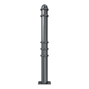 Schake Absperrstilpfosten Typ 479PB, ortsfest, Ø 76mm + Zierringen, beschichtet,-4