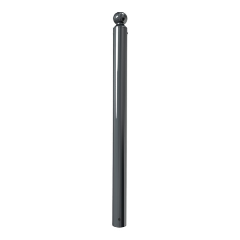 Schake Absperrstilpfosten Typ 488B, ortsfest, zum Einbetonieren, Ø 89mm + Kugelkopf, beschichtet,