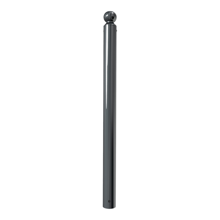 Schake Absperrstilpfosten Typ 488B, ortsfest, zum Einbetonieren, Ø 89mm + Kugelkopf, beschichtet,