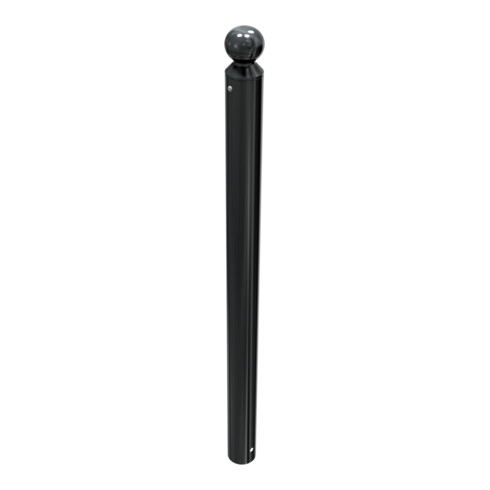 Schake Absperrstilpfosten Typ 488B, ortsfest, zum Einbetonieren, Ø 89mm + Kugelkopf, beschichtet,