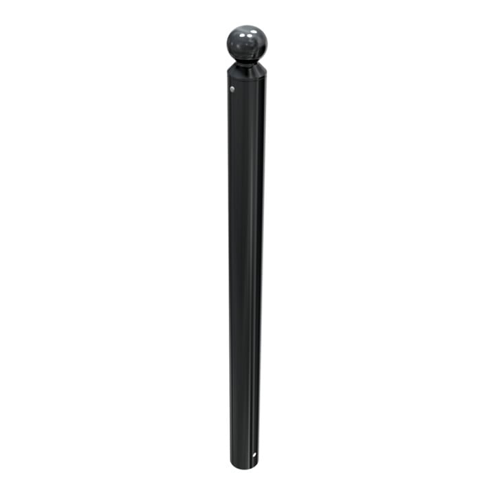 Schake Absperrstilpfosten Typ 488B, ortsfest, zum Einbetonieren, Ø 89mm + Kugelkopf, beschichtet,