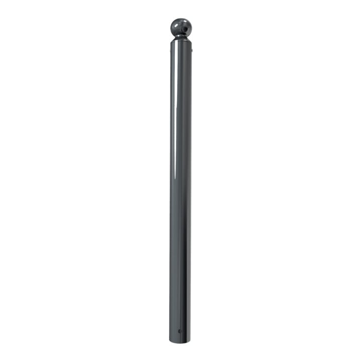 Schake Absperrstilpfosten Typ 488B, ortsfest, zum Einbetonieren, Ø 89mm + Kugelkopf, beschichtet,