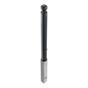 Schake Absperrstilpfosten Typ 488FB, herausnehmbar + Dreikantverschluß, Ø 89mm + Kugelkopf, beschichtet,-2