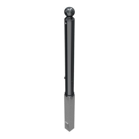 Schake Absperrstilpfosten Typ 488FB, herausnehmbar + Dreikantverschluß, Ø 89mm + Kugelkopf, beschichtet,