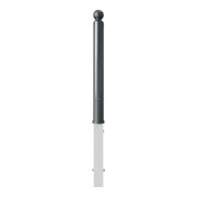 Schake Absperrstilpfosten Typ 488FB, herausnehmbar + Dreikantverschluß, Ø 89mm + Kugelkopf, beschichtet,-5