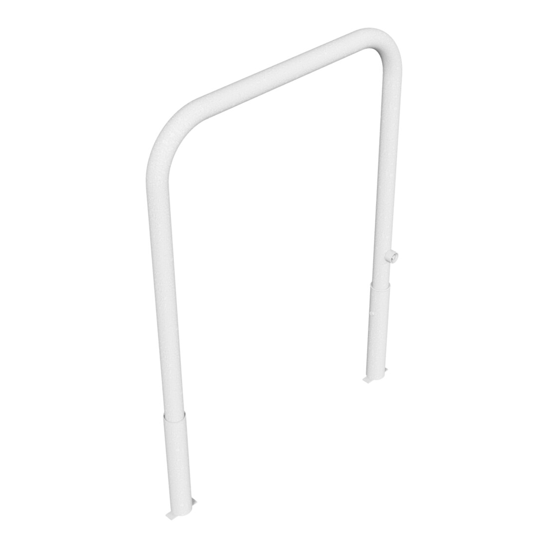 Schake Abweisebügel Ø 60mm, Breite 1000 mm, Höhe Überflur 1000 mm, ohne Querholm, herausnehmbar + Dreikantverschluß incl. Bodenhülsen