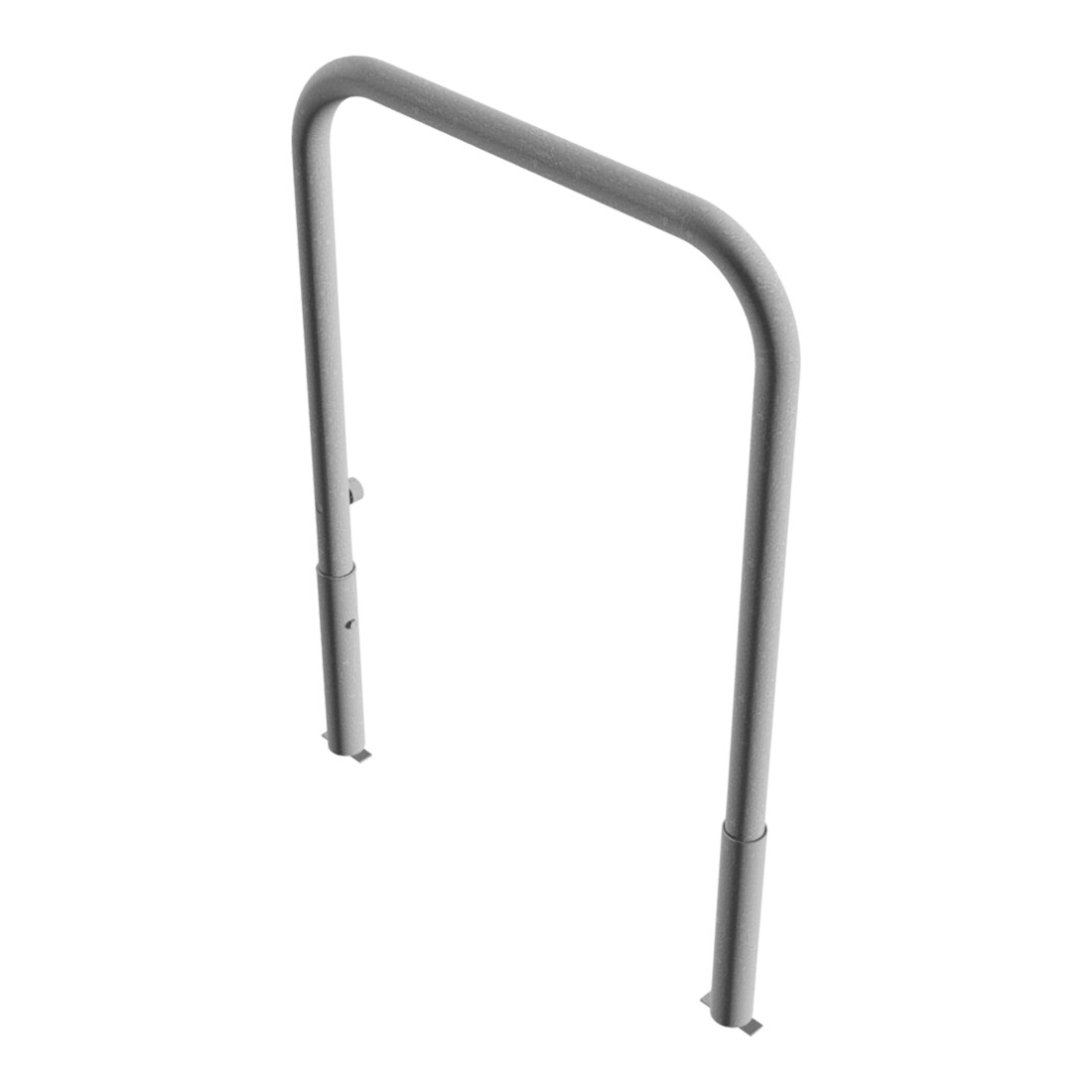 Schake Abweisebügel Ø 60mm, Breite 1000 mm, Höhe Überflur 1000 mm, ohne Querholm, herausnehmbar + Dreikantverschluß incl. Bodenhülsen