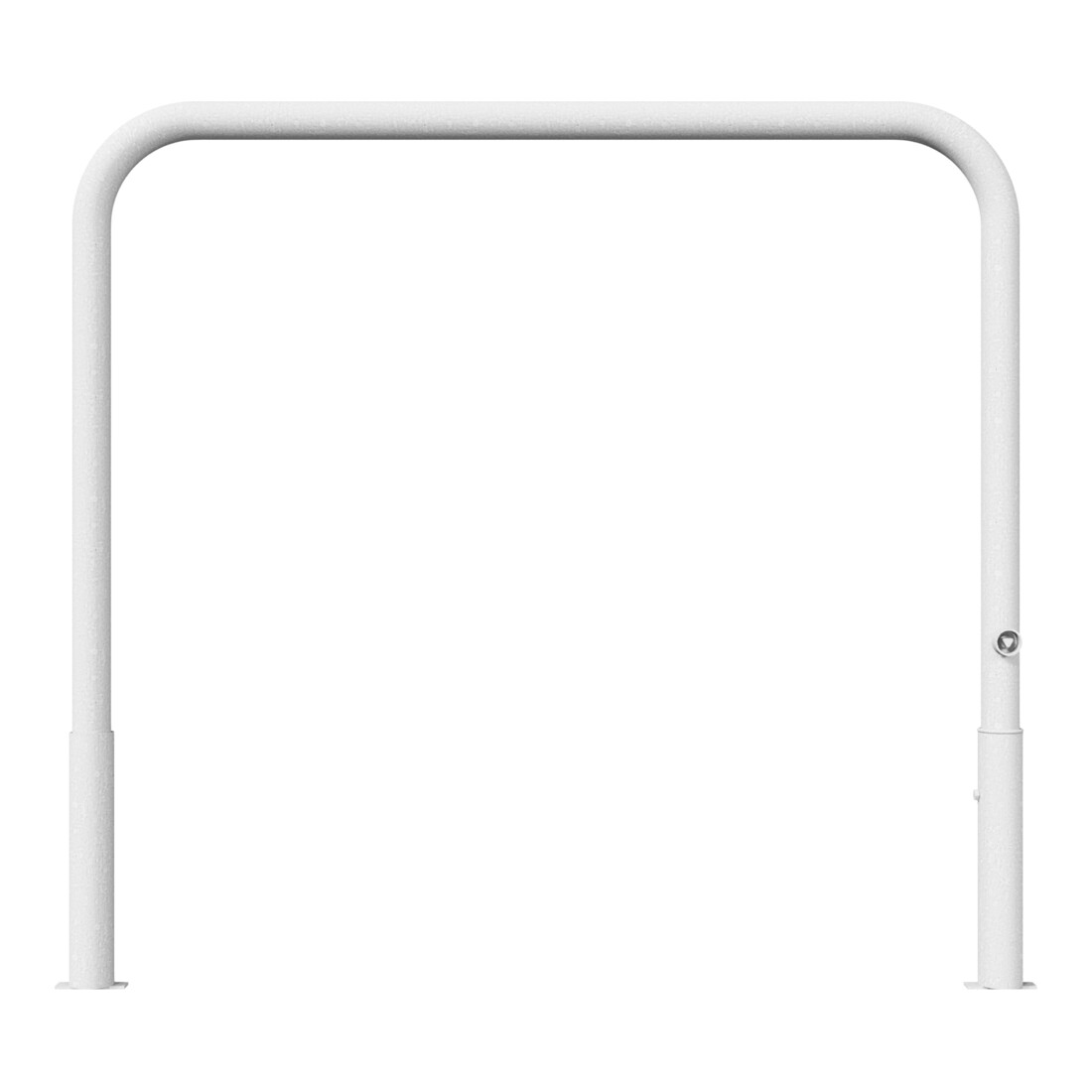 Schake Abweisebügel Ø 60mm, Breite 1500 mm, Höhe Überflur 1000 mm, ohne Querholm, herausnehmbar + Dreikantverschluß incl. Bodenhülsen