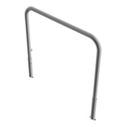 Schake Abweisebügel Ø 60mm, Breite 1500 mm, Höhe Überflur 1000 mm, ohne Querholm, herausnehmbar + Dreikantverschluß incl. Bodenhülsen-4