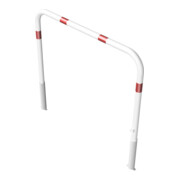 Schake Abweisebügel Ø 60mm, Breite 1500 mm, Höhe Überflur 1000 mm, ohne Querholm, herausnehmbar + Dreikantverschluß incl. Bodenhülsen, beschichtett-4