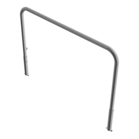 Schake Abweisebügel Ø 60mm, Breite 2000 mm, Höhe Überflur 1000 mm, ohne Querholm, herausnehmbar + Dreikantverschluß incl. Bodenhülsen