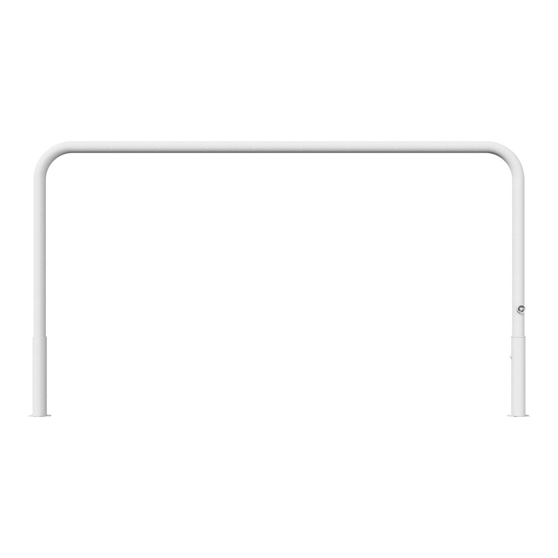 Schake Abweisebügel Ø 60mm, Breite 2500 mm, Höhe Überflur 1000 mm, ohne Querholm, herausnehmbar + Dreikantverschluß incl. Bodenhülsen