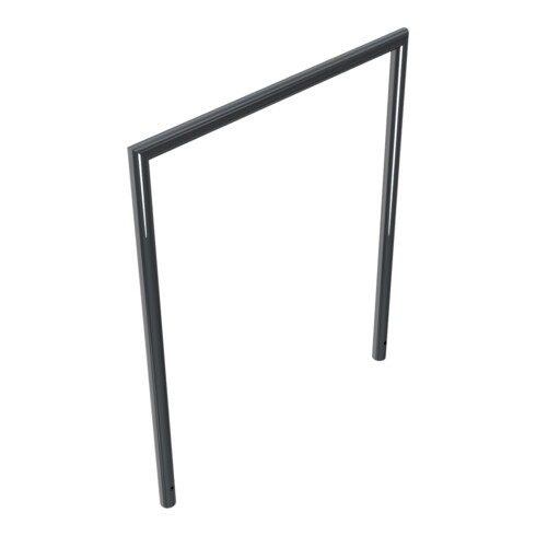 Schake Abweisebügel auf Gehrung, Ø48mm Breite: 1000mm, Höhe: 1200 mm ohne Querholm, beschichtet