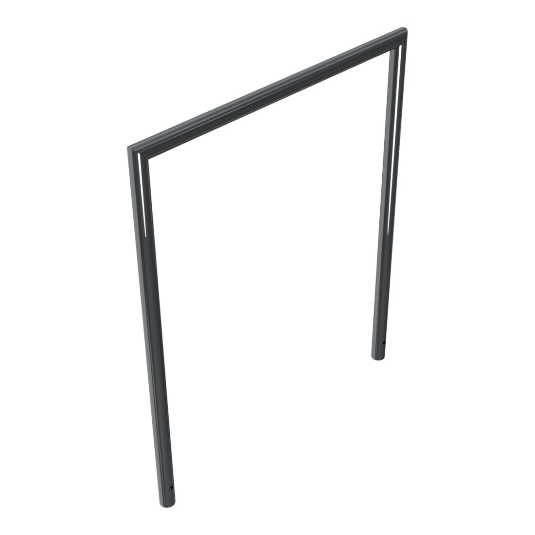 Schake Abweisebügel auf Gehrung, Ø48mm Breite: 1000mm, Höhe: 1200 mm ohne Querholm, beschichtet