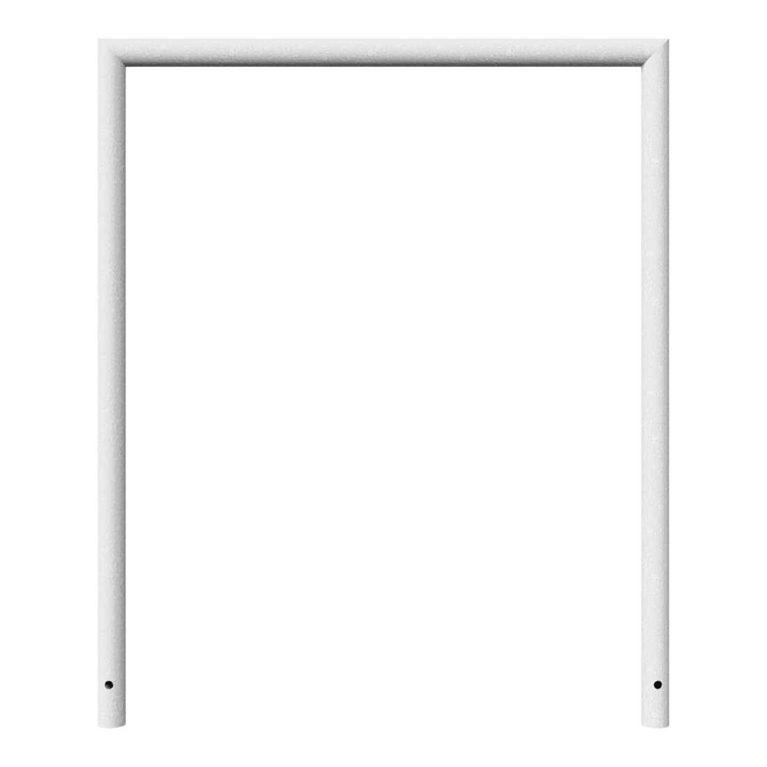 Schake Abweisebügel auf Gehrung, Ø48mm Breite: 1000mm, Höhe: 1200 mm ohne Querholm, feuerverzinkt