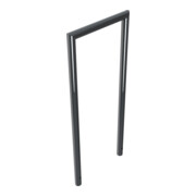 Schake Abweisebügel auf Gehrung, Ø48mm Breite: 500mm, Höhe: 1200 mm ohne Querholm, beschichtet-4