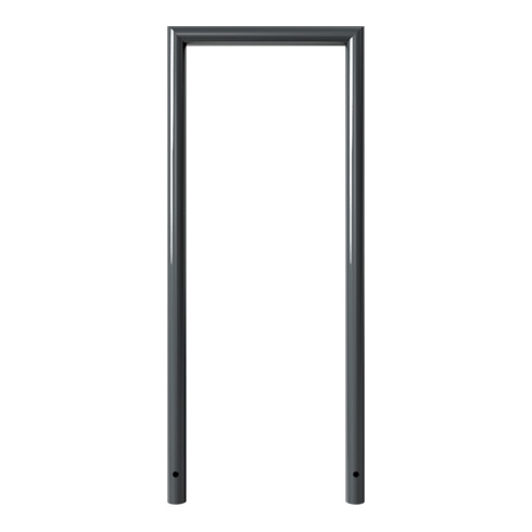 Schake Abweisebügel auf Gehrung, Ø48mm Breite: 500mm, Höhe: 1200 mm ohne Querholm, beschichtet