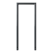 Schake Abweisebügel auf Gehrung, Ø48mm Breite: 500mm, Höhe: 1200 mm ohne Querholm, beschichtet-5
