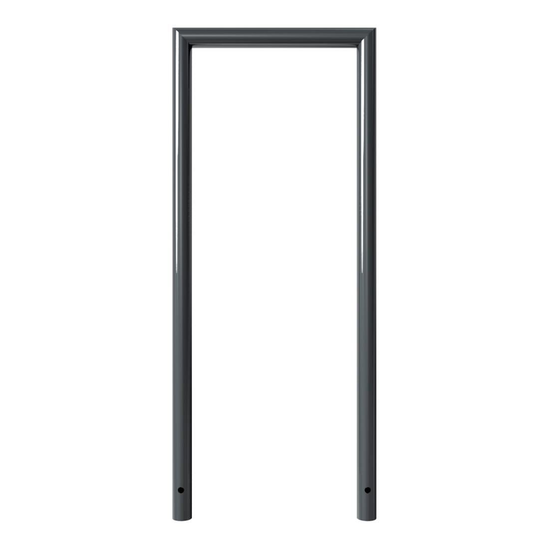 Schake Abweisebügel auf Gehrung, Ø48mm Breite: 500mm, Höhe: 1200 mm ohne Querholm, beschichtet