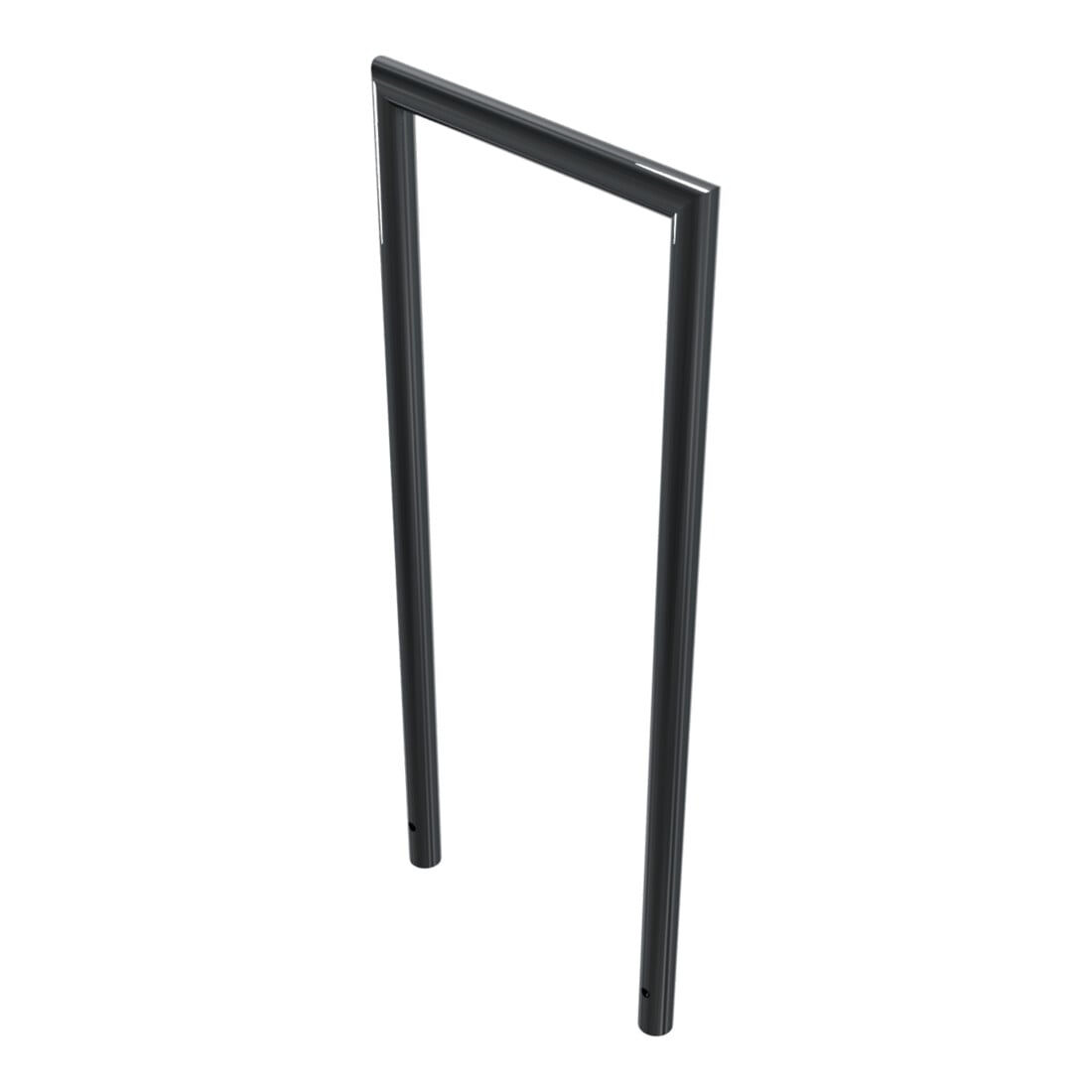 Schake Abweisebügel auf Gehrung, Ø48mm Breite: 500mm, Höhe: 1200 mm ohne Querholm, beschichtet