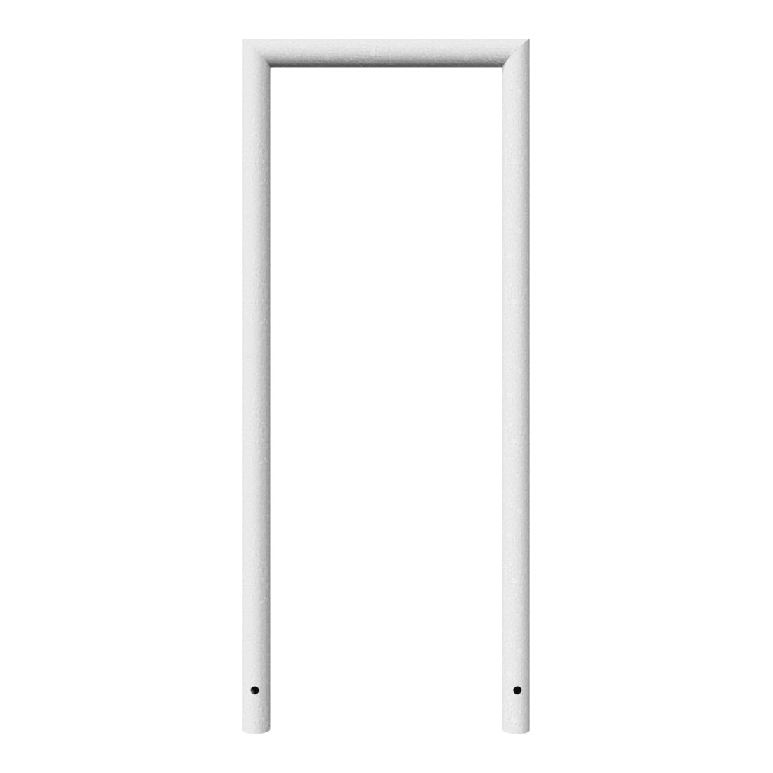 Schake Abweisebügel auf Gehrung, Ø48mm Breite: 500mm, Höhe: 1200 mm ohne Querholm, feuerverzinkt